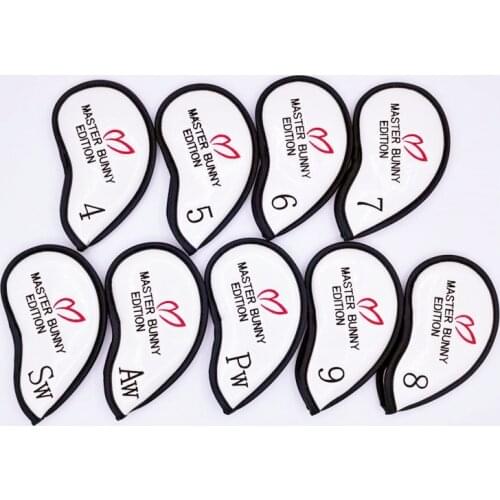 NEW MBE golf irons headcover master bunny edition bright pu golf club Iron set covers #4-9PAS 2 colors