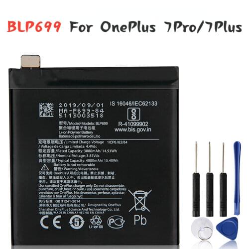 Yelping BLP699 Phone Battery For OnePlus 7 Pro One Plus 7 Pro Original Replacement Battery 4000mAh