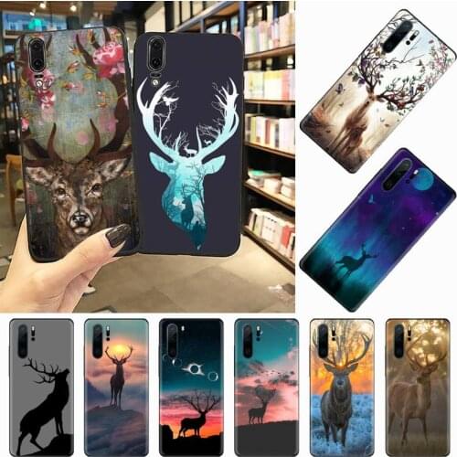 Deer forest animal Phone Case For Huawei honor Mate P 10 20 30 40 Pro 10i 9 10 20 8 x Lite Anti-fall mobile cover