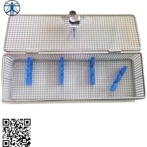 Orthopedic surgical Instruments sterilization box for 6.3mm transforaminal endoscope