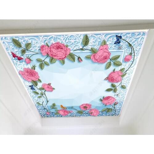 Custom photo wallpapers 3d ceiling wallpaper for walls 3 d Idyllic flower ceiling mural zenith murals wall papers home decor