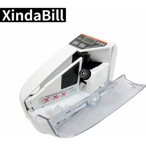 V30 LED Display Mini Portable Bill Counter Use Battery/Plug Handy Money Machine For Cash And Banknote Currency Counting Dinero