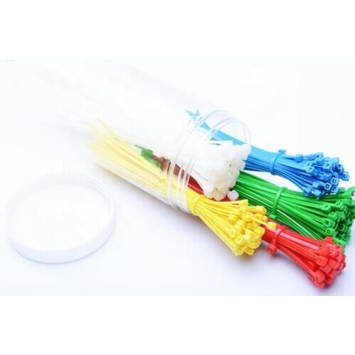 Strong Cable Tie Zip Tie Self-locking Nylon Plastic Tie Multi Color 250mm 100PCS per Bag