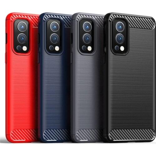 For OnePlus 9 Pro Case One Plus Nord 6 7 7T 8 8T 9 Pro Cover Shockproof Bumper Soft TPU Carbon Fiber Phone Case For OnePlus 9