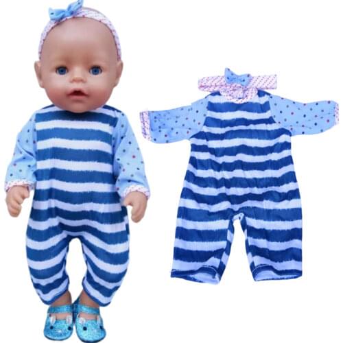 40cm Bebe Doll clothes shirt and trousers for new born baby doll wearing, doll toys clothes