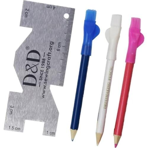 Sewing Mark Pencil Tailor Chalk Free Cutting Chalk Sewing Fabric Ruler Measurement Tool for Cutting ,Sewing Marking and Tracing