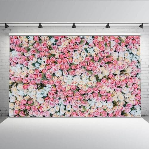 Mehofoto Wedding Flower Photo Booth Backdrops Married Background for Photography Studio Rose Vinyl Seamless Props G-606