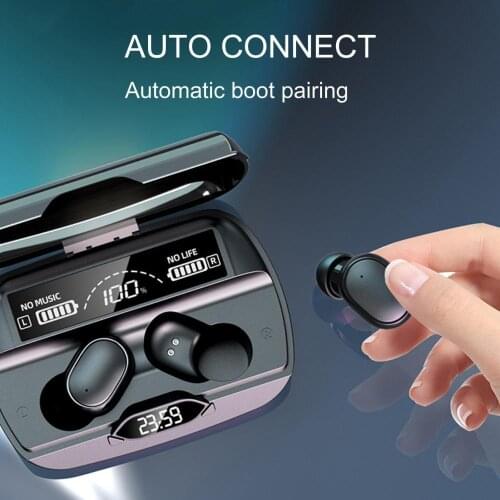 G6 Tws Bluetooth 5.1 Earphones With Microphone Led Display Wireless Headphones Hifi 8D Stereo Sound Earbuds Sport Gaming Headse