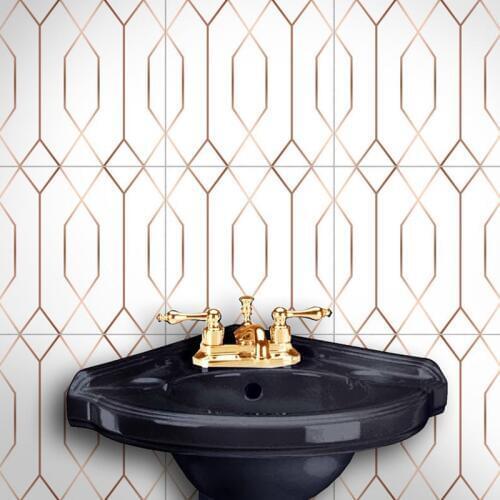 Waterproof Marble Self-Adhesive wallpaper PVC Tile stickers Home Decor Kitchen Bathroom Toilet Decoration TV Sofa Wall Art Mural