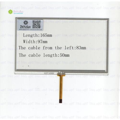 ZhiYuSun KDT-4589 7Inch 165*99 4Wire Resistive TouchScreen Panel Digitizer this is compatible length165mm width99mm