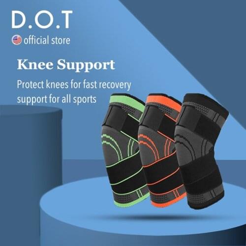 D.O.T Crossfit Tactical Knee Pads Basketball Accessories Pain Knee Braces for Arthritics Guard Orthopedic Joints Support