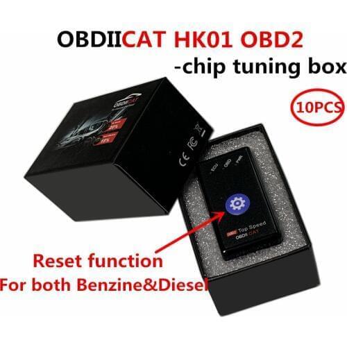 10pcs/lot OBDIICAT-HK01 Super OBD2 NitroOBD Diesel Benzine Cars Chip Tuning Box More Power & Torque Plug Drive Nitro OBD2