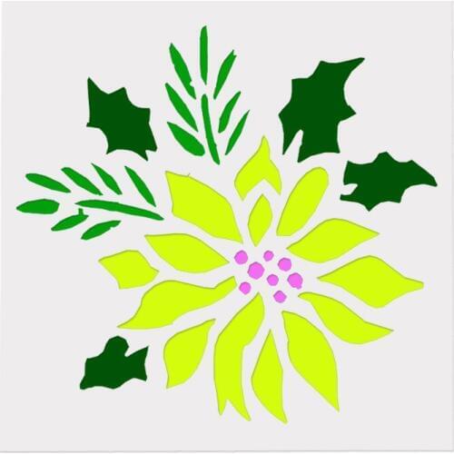 15*15 Creative Layering Stencils Drawing Color Spray stencil DIY Scrapbook photo album Decorative Embossing DIY Card Crafts