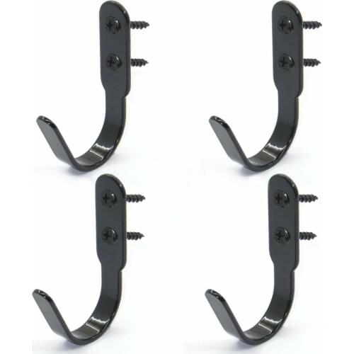 4/Pk Gun Rack Hooks Rifle Hangers Archery Bow Felt Lined Wall Mount Storage