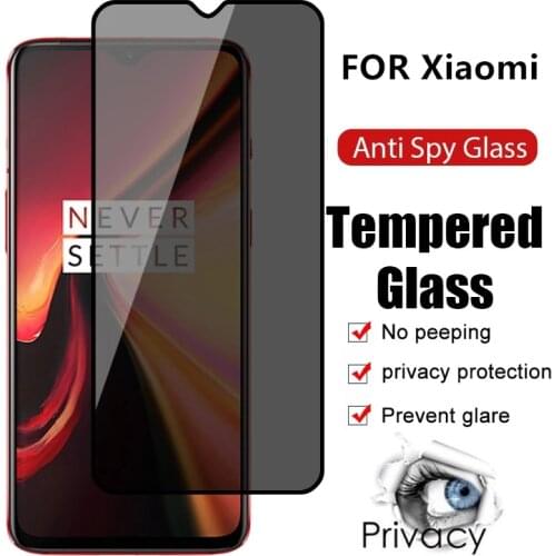 Anti Spy Screen Protector For Xiaomi Redmi Note 10 9 Pro Max Mi 11 Lite 9S 8 8T 7 Full Cover Privacy Glass For Poco X3 Pro M3 F1