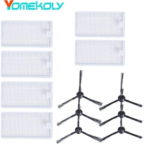 Side Brush Hepa Filter For Ilife Robot Vacuum Cleaner X5 V3 V3S V3S PRO V5 V5S V5S PRO V50 V55 Parts Kits