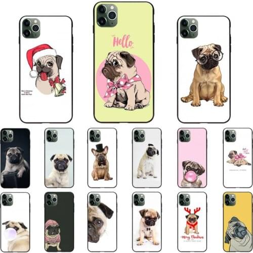 Carlino Pug Dog Puppy Phone Case for iPhone 11 12 mini pro XS MAX 8 7 Plus X XS XR