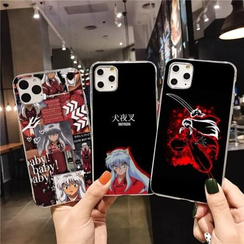 Anime Inuyasha Phone Case for iphone 12 pro max mini 11 pro XS MAX 8 7 6 6S Plus X 5S SE 2020 XR cover