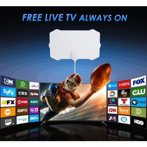 1080P HD Antenna TV Digital Antenna 4K 100 Mile Range Antena Digital Indoor HDTV (with Amplifier)
