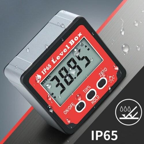 Digital Angle Gauge Level Box Waterproof Protractor Finder Inclinometer Magnetic Base Protractors Durable Instrument Tool