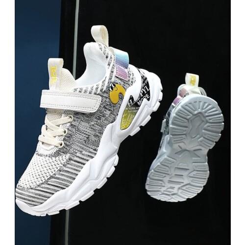 Childrens Fashion Sports Running Shoes Breathable Mesh Boys Shoes Soft Sole Casual Outdoor Girls Pink Casual Sneakers Kids