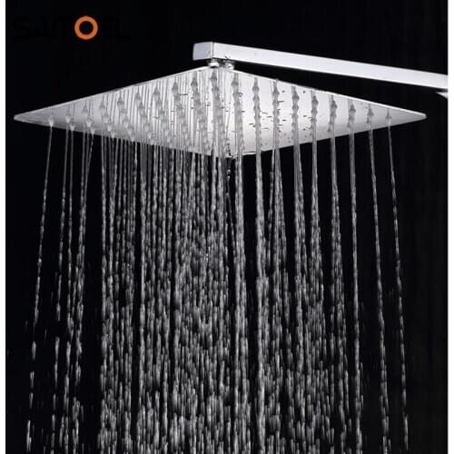 8 inch Stainless Steel rainfall shower head High-end good quality 304 SUS 8'' Bathroom Square Showerhead SH101