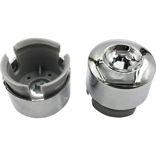 SKTOO 7L6 601 173A 2ZZ 10pcs Chrome Wheel Lug Bolt Nut Cap Cover 7L6601173A for VW Touareg 2004 - 2010 2011 2012 2013 2014