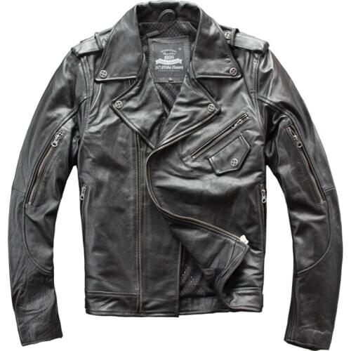 Motorcycle jacket men leather moto jacket motorcycle clothing riding jacket for Harley jacket With removable protective gear