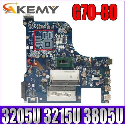 Akemy NM-A331 laptop mainboard for Lenovo B70-80 G70-80 Z70-80 Z70-70 G70-70 B70-70 notebook motherboard with 3205U 3215U 3805U