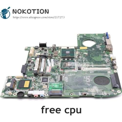 NOKOTION For Acer aspire 5920G Laptop Motherboard MBAKV06001 DA0ZD1MB6F0 MB.AKV06.001 GM965 DDR2 Free CPU