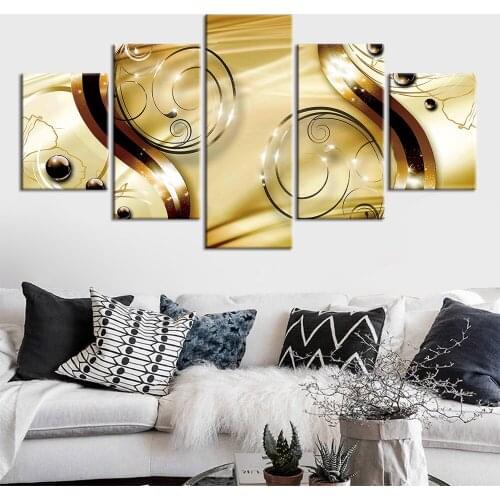 Wall Art 5 Pcs Canvas Painting Wall Art Flower pattern Poster Print Wall Picture for Living Room Home Decoration