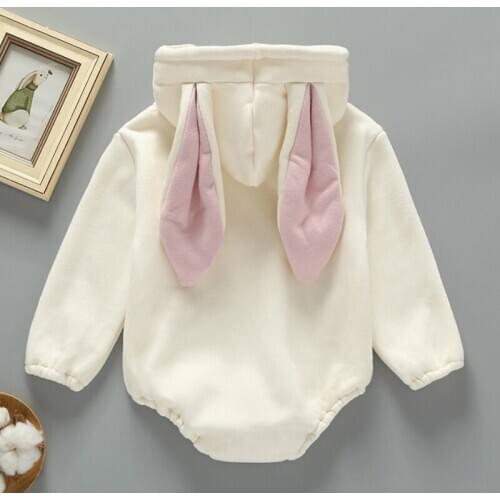 2020 New Cute BABY Newborn Baby Princess Girl Clothes Set Long Sleeve Hoddies Rabit Romper Clothes Autumn Winter Wear 0-18M
