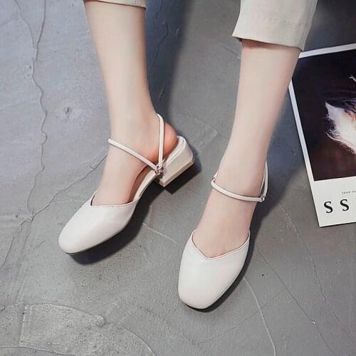 2021 New Baotou Womens Slippers Pure Color Simple and Elegant Wild Retro Two-wear Outdoor Sweet Beauty Slippers