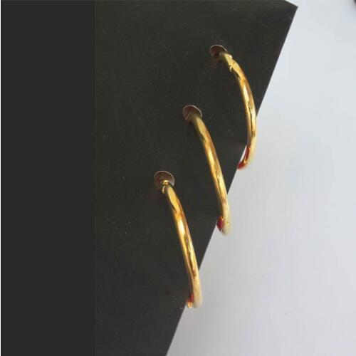 10PCS Gold Loose-Leaf Binding Ring Binder Metal Iron Opening Book Ring Metal Book Ring DIY Notebook Binding Office&School Supply