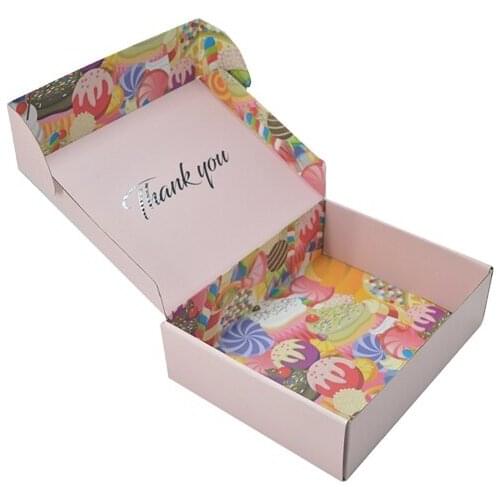Customize brand logo printed simple design factory wholesale gift box for cosmetic