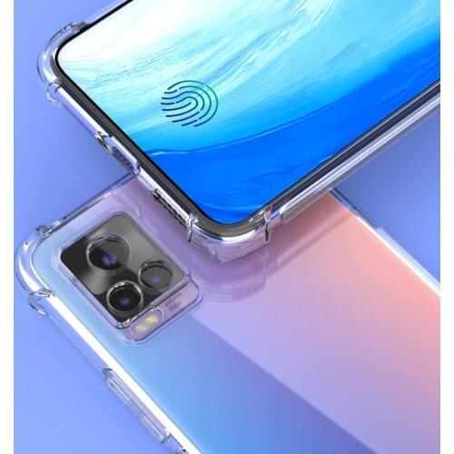 Transparent Phone Case for VIVO S7 T E S7T S7E Airbag Shockproof Silicone Funda VIVOS7 5G Soft Thin Camera Protective Back Cover