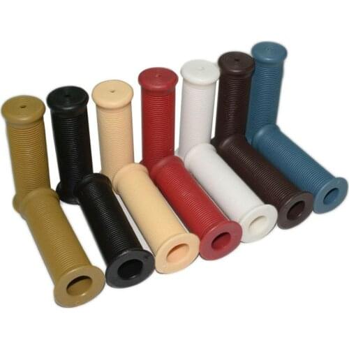 7/8 "1" Handle Bar Retro Rubber Motorcycle Bike Vintage Hand Grip Voor Harley Truimph CG125 CB400 GN250 Cafe custom