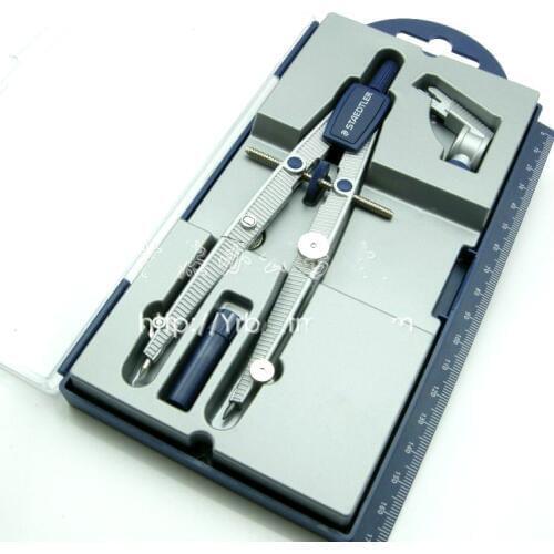 STAEDTLER 55001 adjustable speed compasses for student clipping pencil compasses coppasso escolar circle drawing compas scolaire