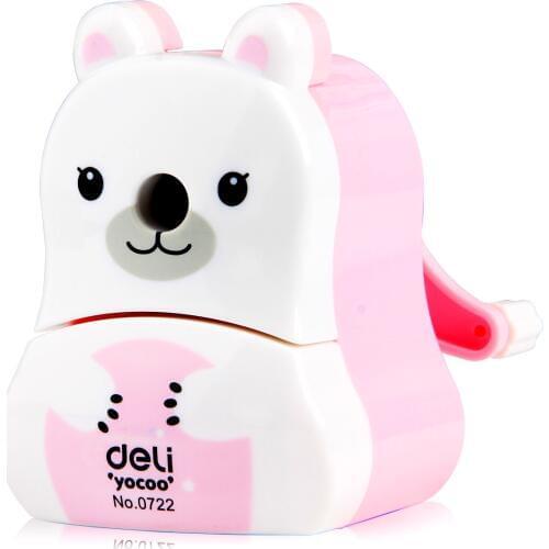 Cute polar bear pencil sharpener 0722 student cartoon hand shaver pencil sharpener Classroom stationery items office supplies