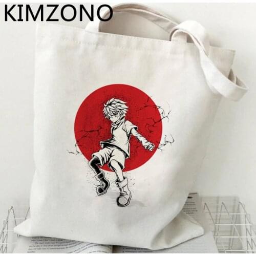Hunter x Hunter Hxh Killua Hisoka shopping bag reusable grocery recycle bag bolso shopper tote bag jute net woven sacola grab