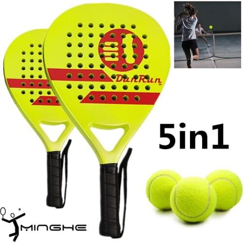 Spot plate tennis racket carbon EVA foam core lightweight tennis racket simple 2 colors carbon fiber beach racket/3pcs tennis