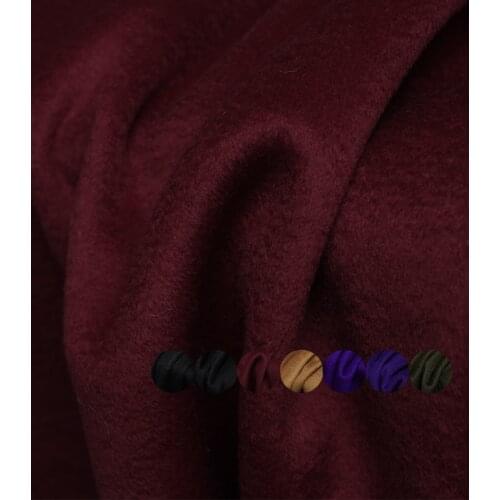 Red Raspberry Knitted Elastic Rabbit Hair Wool High Gloss Ripple Materials Women Overcoat Sewing DIY Cloth Fabrics Freeshipping