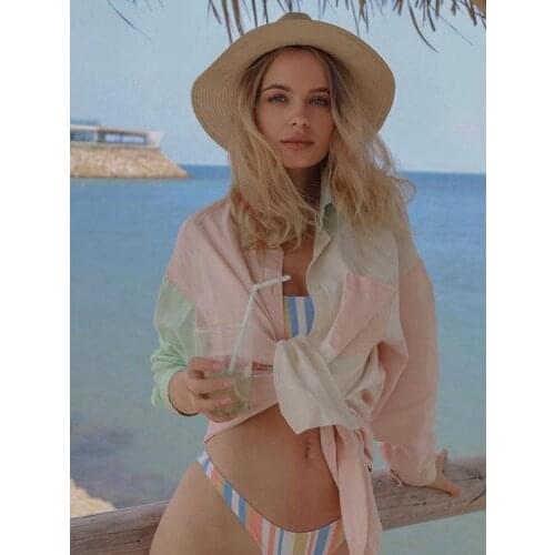 Женские рубашки оверсайз Yuerlian China At AliExpress