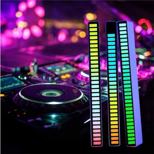 Voice-activated Pickup Rhythm Light Car Atmosphere RGB Colorful LED Night light Music Rhythm Light USB Rhythm Light Adjustable