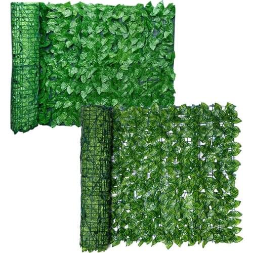 0.5*3M/0.5*1M Artificial Leaf Screening Roll Protected Privacy Hedging Wall Landscaping Indoor Out Garden Fence Balcony Screen
