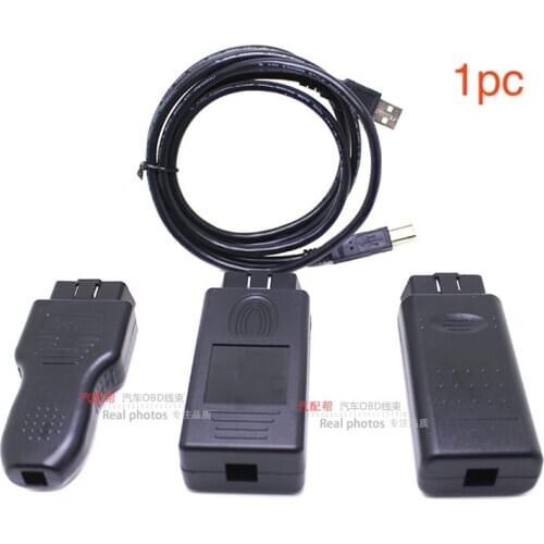1pc Car OBD2 16pin OBDII male connector for car diagnostic interface with USB data cable housing
