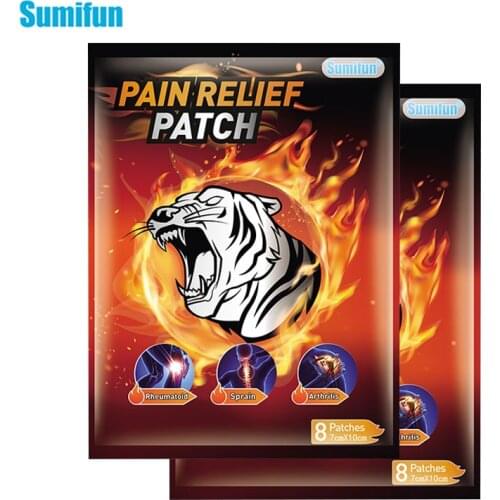 16pcs=2bags Tiger Cervical Spondylosis Plaster Neck Back Joint Knee Frozen Shoulder Patch Sprains Bruises Joint Sticker D6547