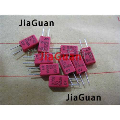 20pcs NEW WIMA MKS02 0.068uF/63V P2.5MM audio film capacitor mks02 683/63v MKS2 63V 0.068UF 63V 683
