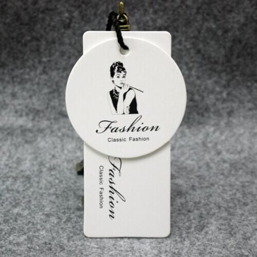 500pcs/lot Personerized hangtag printed hang tag for clothing tags sale tags paper label tags