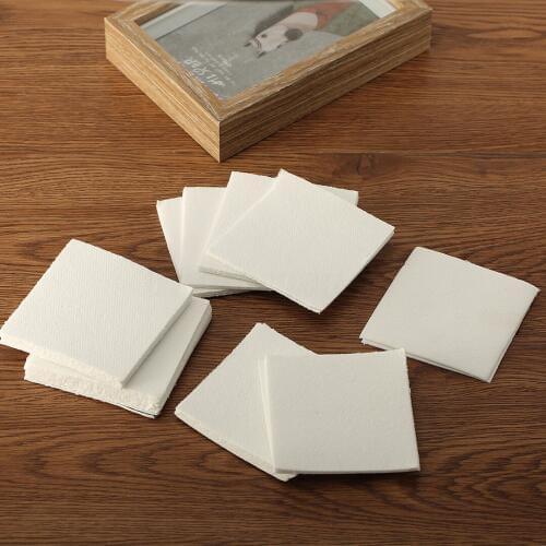 White 50 Sheets 80*80*1mm Microwave Kiln Glass Fusing Paper Ceramic Fiber Square